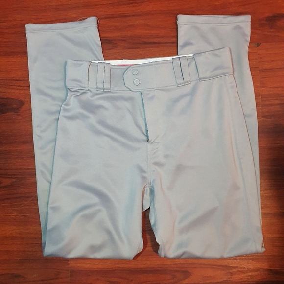 Rawlings Baseball Pants gray long  Grey Adult - Picture 2 of 5
